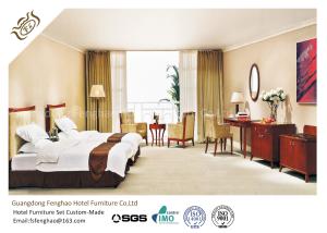 Wholesale Commercial Style Wooden Finish Hotel Bedroom Furniture With Fabric Sofa Set from china suppliers