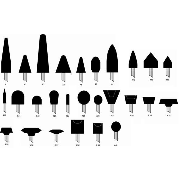 Grinding Mounted Points Aluminum Grinding Head Abrasive for Rust Removal Grinding Mounted Points Kit