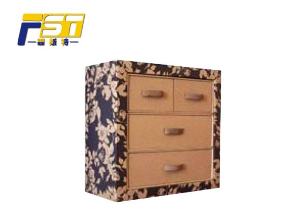 Strong Structure Cardboard Box Furniture , Customized Logo Cardboard Display