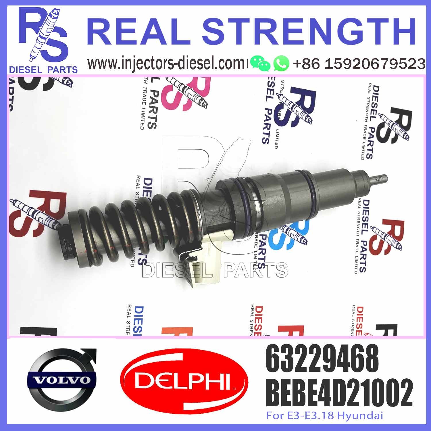 Diesel Engine Parts Fuel Injector 63229468 33800-84840 BEBE4D21002