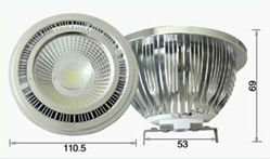 CE RoHS with Reflector isolated driver G53 base 12~24V 12W led AR111 COB spotlight