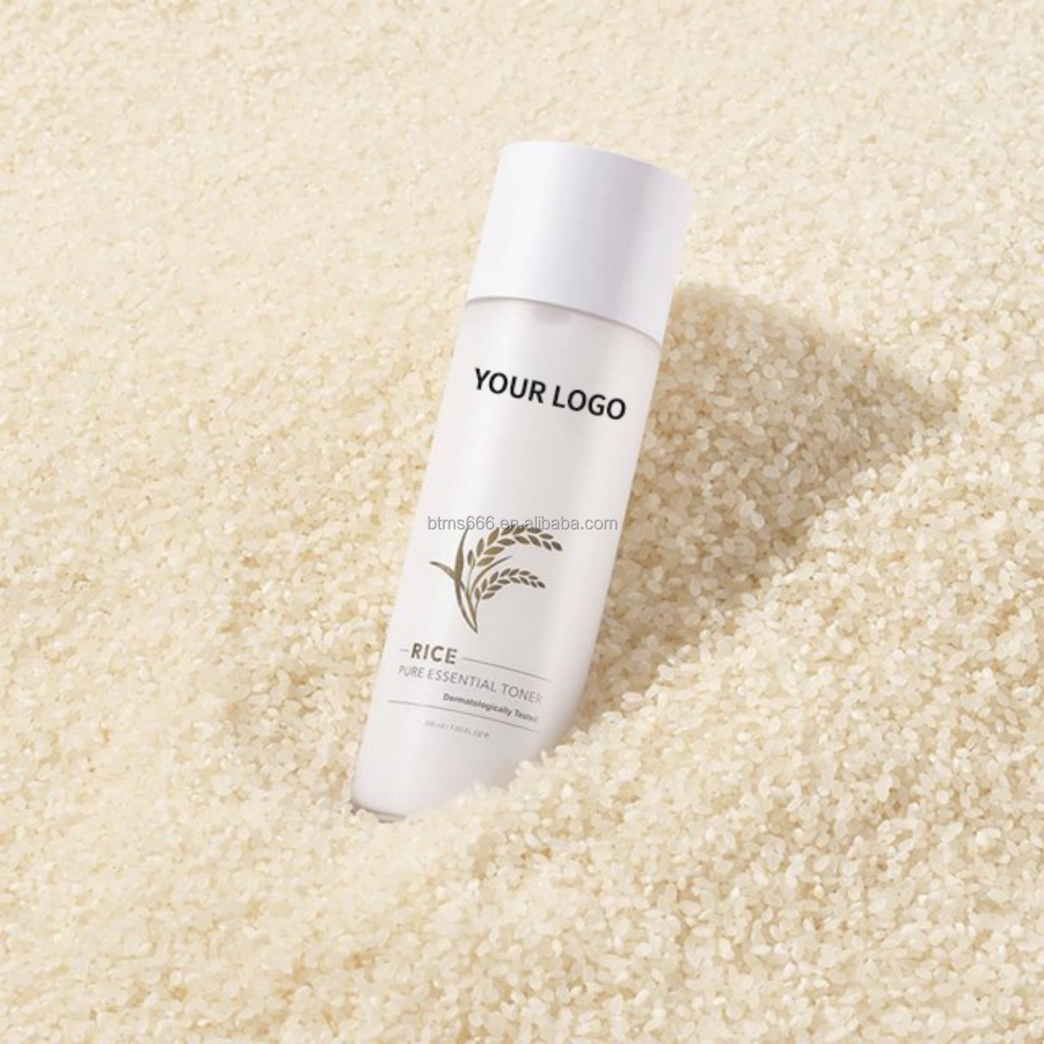 Organic Rice Facial Skin Toner Korean Private Label Wholesaler Face Moisturizer Water Rice Pure Essential Toner