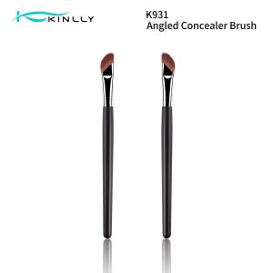 Wholesale Wooden Handle Angled Concealer Brush Eye Makeup Brushes For Dark Circles Puffiness from china suppliers