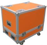 Orange 9mm Wood Board Rack Flight Case For Sound Speaker Equipment