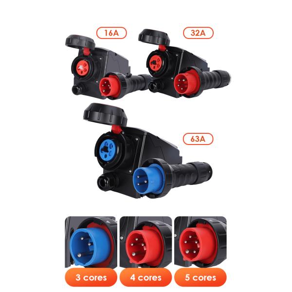 ATEX Lamp 220v/380v Waterproof Plug And Socket With 3 Pin Electric Industrial Plug Socket