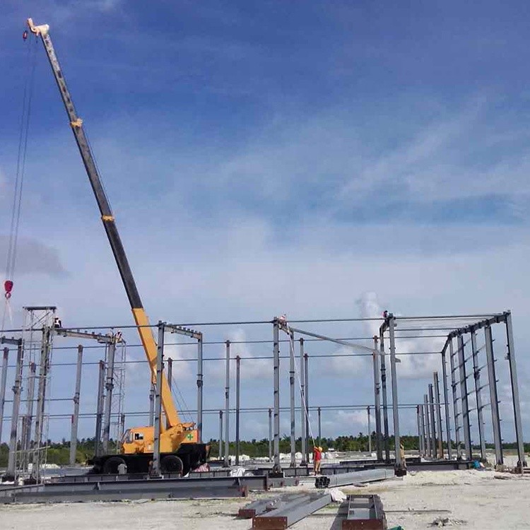 Autocad Designed Light Weight Steel Structure Warehouse Steel Finish Painting Or Hot-Dip Galvanized