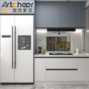 Wholesale Small Kitchen Apartment Melamine Kitchen Cabinet Door with Contemporary Design Style from china suppliers