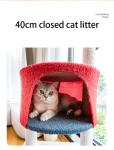 Wood Plush Fabrics DIY Cat Tree House Tower For Large Cats