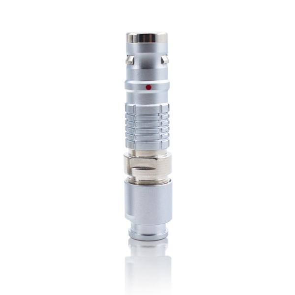 K Series 2 Pin IP68 Waterproof Plug Connector With Push Pull Self Latching