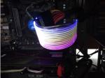 Custom 24Pin ATX maleto Male PSU Power Extension cable neon light cable 18AWG