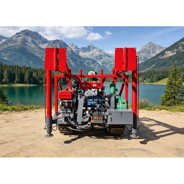 High Efficiency All Terrain Crawler Drilling Rig with Stable Performance and Hydraulic Drive