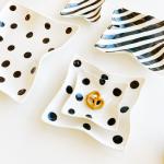 Luxury Nordic Style Ceramic Plates , Bohemian Plate Set For Restaurant