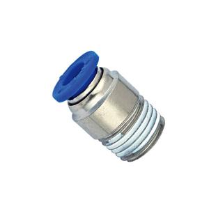 Wholesale POC Pneumatic Air Fitting Brass Nickel Plate One - Touch Round tube fittings from china suppliers