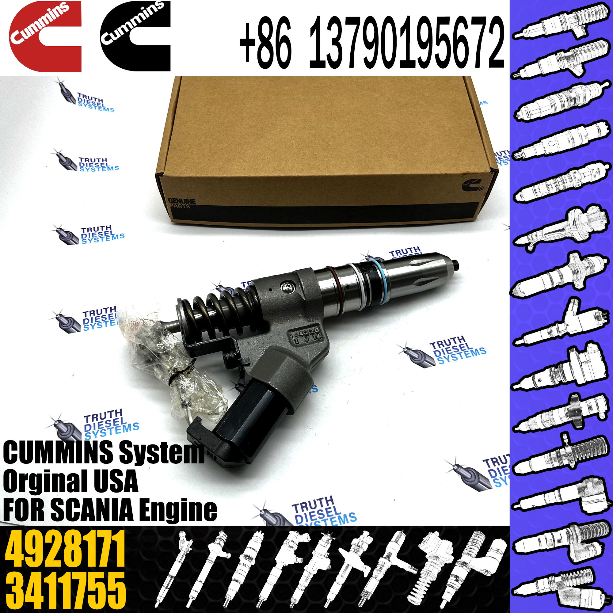 Fuel Injector Assembly 4026222 4903472 4061851 4903319 3095040 4902921 3411756 4903084 3411754 4928171