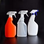 500ml plastic PE spray bottle with trigger sprayer head for washing cleaning