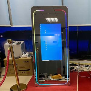 Wholesale Smart Indoor Touch Screen Photo Booth Digital Signage Magic Mirror Photo Booths from china suppliers