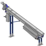 4300mm Length 1.5kw Spiral Screw Conveyor