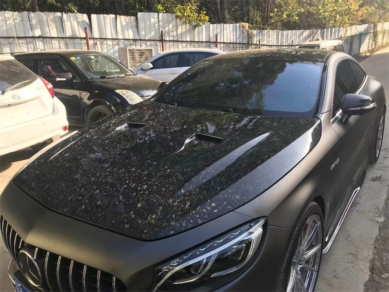 For Benz W217 S-class Coupe Carbon Fiber Cover Cursory W217 Upgraded MSY Style Machine Cover