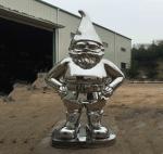 Santan Clause Stainless Steel Sculpture , Customized Outdoor Modern Sculptures