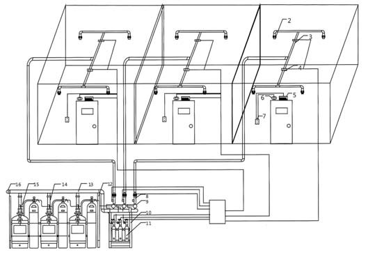High Safety FM200 Pipe Network System 70L - 180L HFC 227ea Fire Suppression System