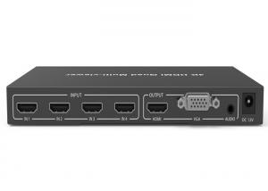 Wholesale Black HDCP 1.4 4K 4×1 Quad HDMI Multiviewer with 4 x HDMI input and 1 x HDMI output from china suppliers
