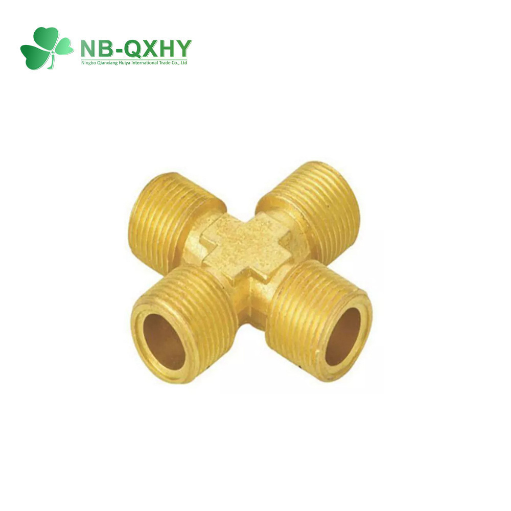 Factory Supply Four Way Female Male Thread Brass Fitting for Water Pump
