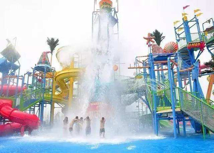 Custom Interactive Water House Water Fiberglass Slide
