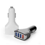 QC 3.0 Fast Car Phone Charger , 30W Multi USB Port Car Charger