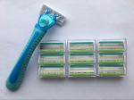 6 Blades Disposable Facial Razor Women with Razor Head Refills