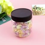 Wide Mouth Round 250ml Airtight Plastic Food Jars Straight Sided