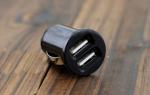1A and 2.1A Dual USB Car charger