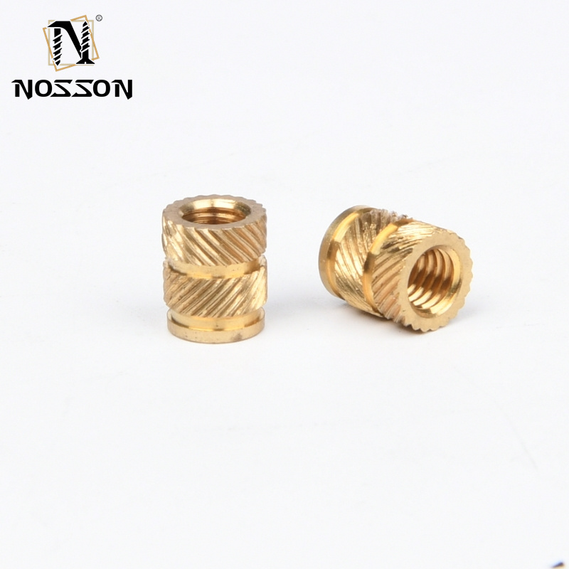 Imperial Inch Measurement System Brass Threaded Insert Nut Knurled Nuts with Chrome Plated Finish M3 M4 M5 M6 M8 M10 M12