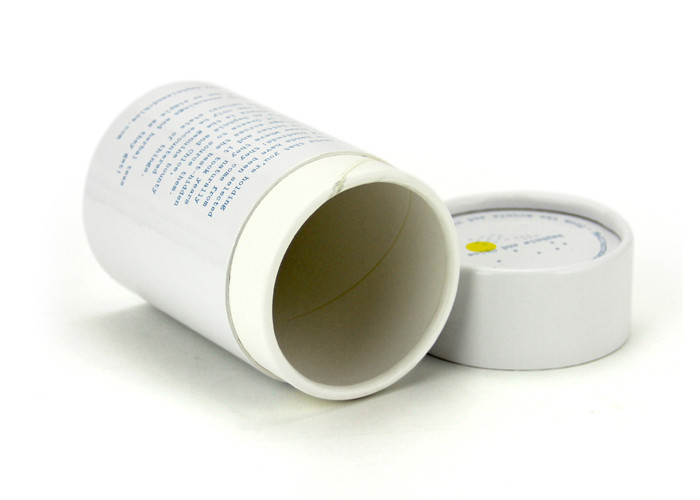 Eco-friendly Food Grade Round Shape Paper Tube Packing Cosmetic / Tea / Tee
