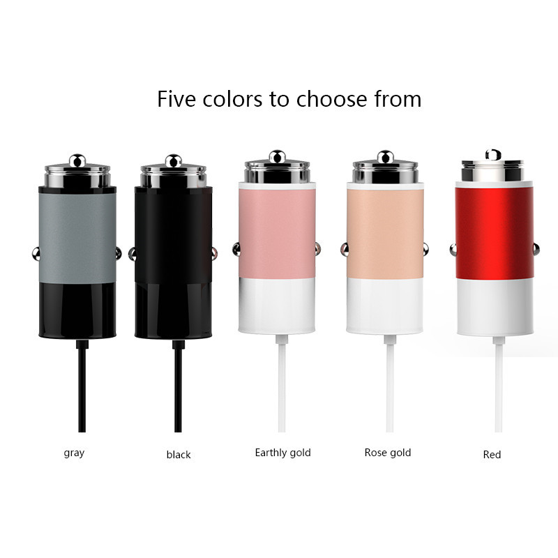 Hot Selling New Aluminium Alloy Dual USB Car Charger for iPhone iPad iPod Camera Car Charger