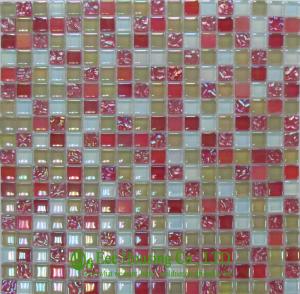 Wholesale Wall &amp;Floor Used Glass Mosaic Tiles,Mixed Color Glass Crystal Mosaic Tile for Residential from china suppliers