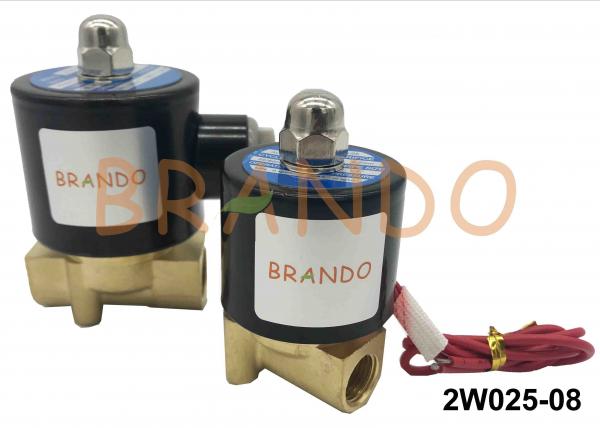 Quality DN8 2/2 Way 2W025-08 Pneumatic Water Solenoid Valve Brass Body NBR Diaphragm for sale