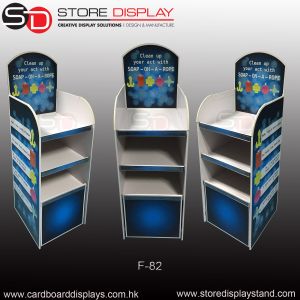 Wholesale POP FSDU corrugated floor display shelves from china suppliers
