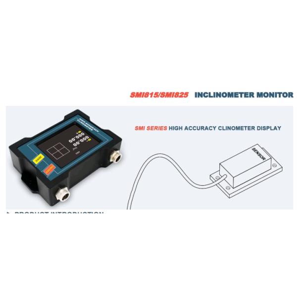 Remote Single / Dual Axis Display Unit Inclinometer Tilt Sensor For Monitoring Angle