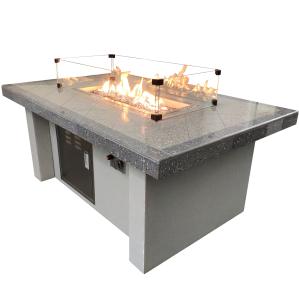 Wholesale 50,000BTU Auto-Ignition Propane Outdoor Natural Gas Firepit Rectangular Garden from china suppliers
