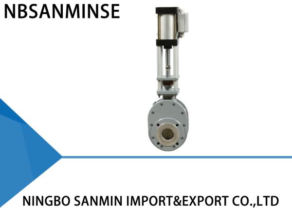 Pneumatic Wear-proof Double Discs Valve Inlet / Outlet Double Disc Valve Balance