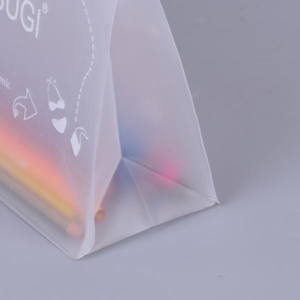 Waterproof Cosmetic Bag For Purse Makeup Pouch Oem Frosted Translucent Zipper Small