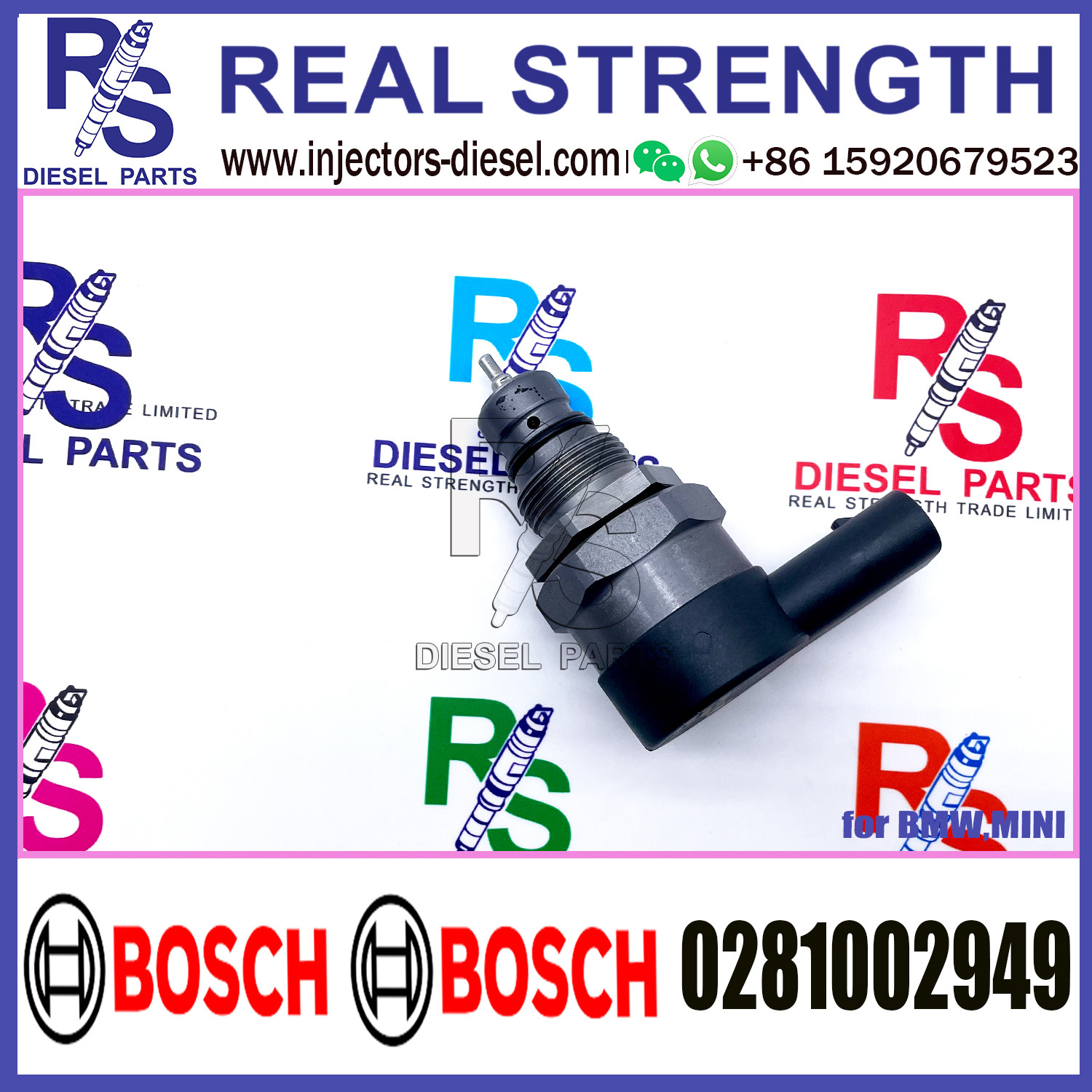 BOSCH Control Valve 0281002949 DRV Regulator Solenoid 0281002949 for BMW,MINI
