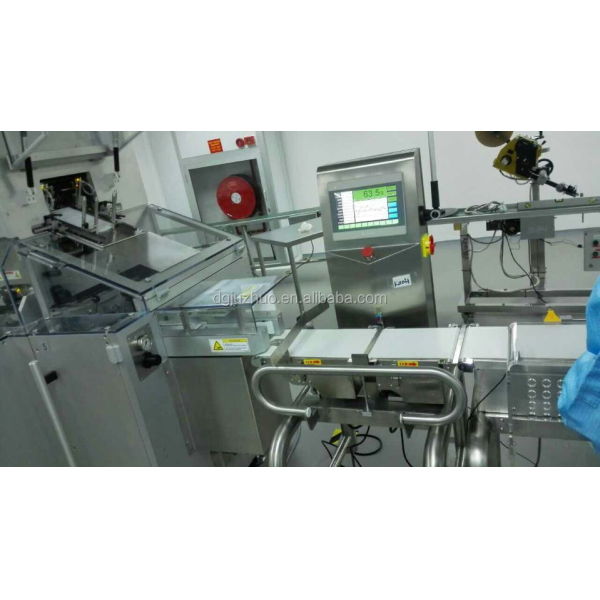 Micron 0.1g High Accuracy Automatic Conveyor Belt Checkweigher Machine Flapper System JZ-W100g
