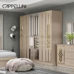 Cheap Price Queen Size Wooden Headboard Modern Leather Bed Rom Suite Luxury King