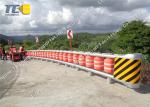 Red Color Safety Roller Barrier System Tunnel Opening For Bucket / Accident Car