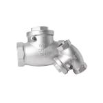 DN50 Stainless Steel 304 Metal Seated Swing Check Valve Straight Through Type