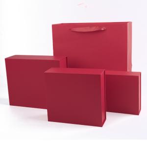 Wholesale Wholesale manufacturing high quality Magnetic Gift Box Packaging Custom logo luxury Eco Friendly Cardboard Paper red Magnetic Jewelry Box from china suppliers