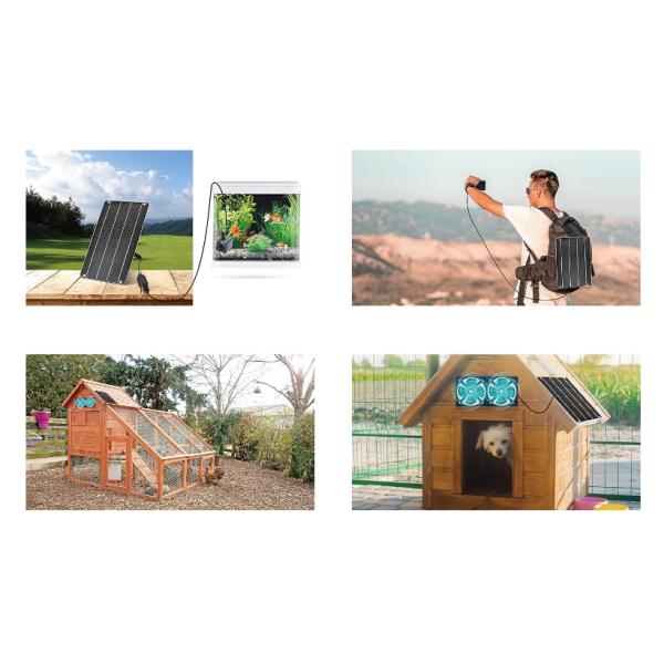 USB Silicon Monocrystalline Portable Solar Charger Panels Emergency 5V