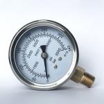 Brass Radial 2.5 Inches 5000 Psi Pressure Gauge 63mm Liquid Filled Oil Pressure