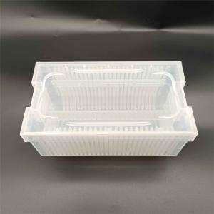 Wholesale Transparent Rectangle Wafer Carrier Box , 3 Inch Wafer Cassette Box from china suppliers